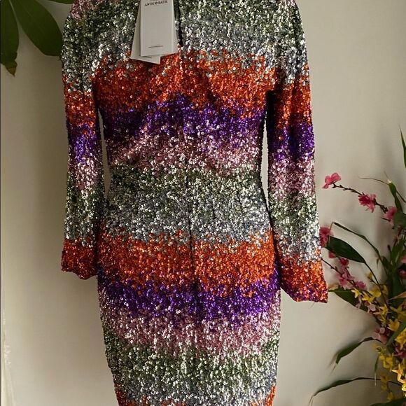 NWT Antik Batik Sophie Sequined Mini Dress - Picture 6 of 14